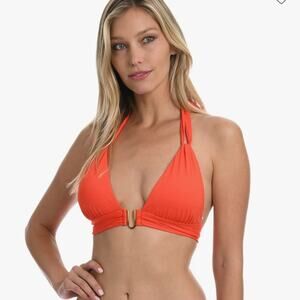 Copied - La Blanca Women's Island Goddess Shirred Strap Bikini Top Size 4